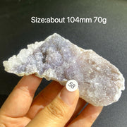 Natural Colored Intention Crystal Raw Stone Slice
