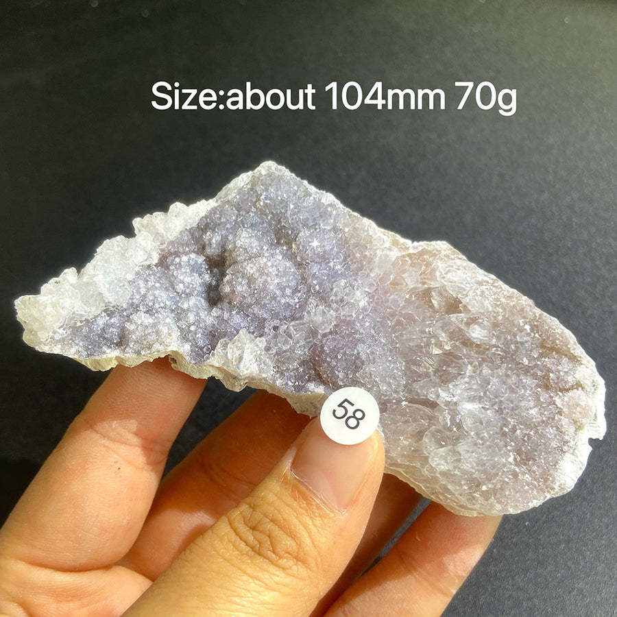Natural Colored Intention Crystal Raw Stone Slice
