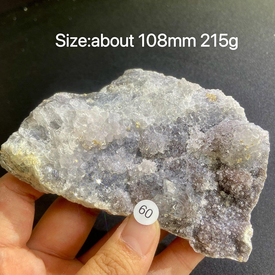 Natural Colored Intention Crystal Raw Stone Slice