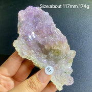 Natural Colored Intention Crystal Raw Stone Slice