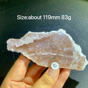 Natural Colored Intention Crystal Raw Stone Slice