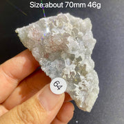 Natural Colored Intention Crystal Raw Stone Slice