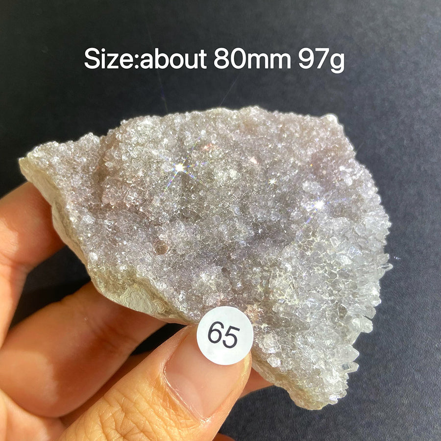 Natural Colored Intention Crystal Raw Stone Slice