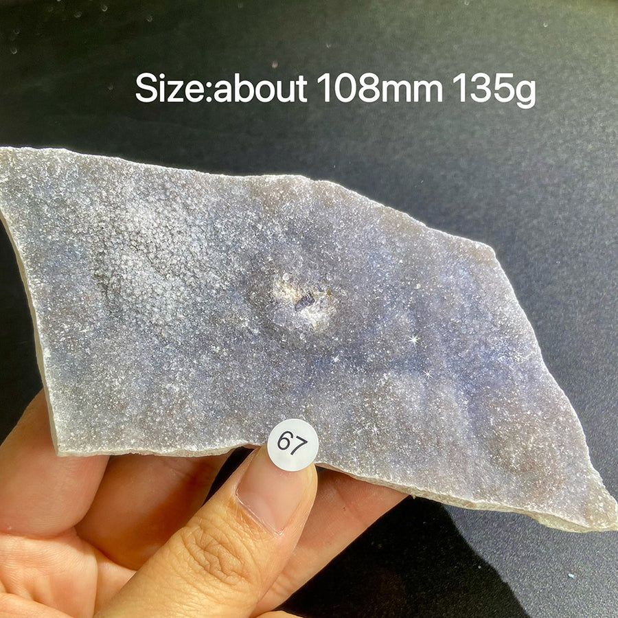 Natural Colored Intention Crystal Raw Stone Slice