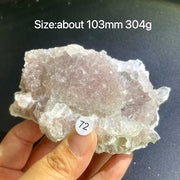 Natural Colored Intention Crystal Raw Stone Slice