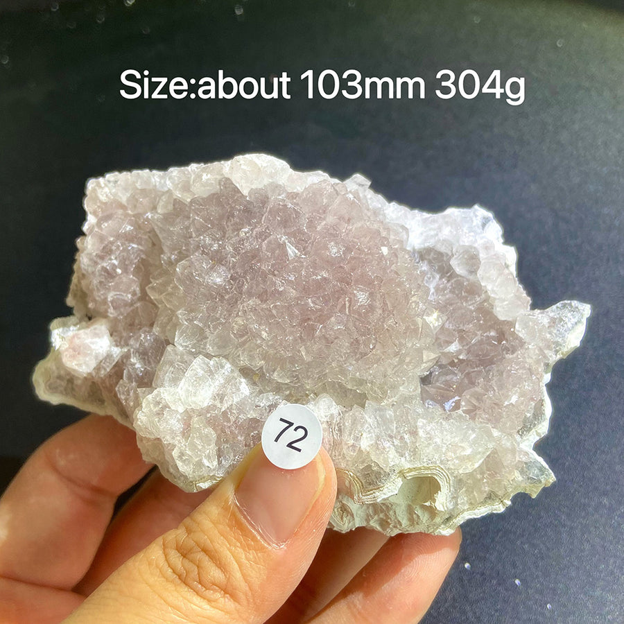 Natural Colored Intention Crystal Raw Stone Slice
