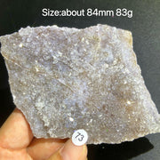 Natural Colored Intention Crystal Raw Stone Slice