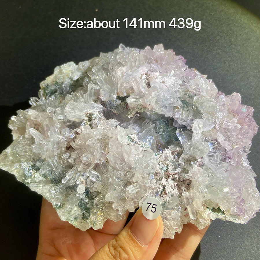 Natural Colored Intention Crystal Raw Stone Slice