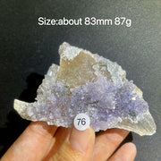 Natural Colored Intention Crystal Raw Stone Slice