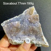 Natural Colored Intention Crystal Raw Stone Slice