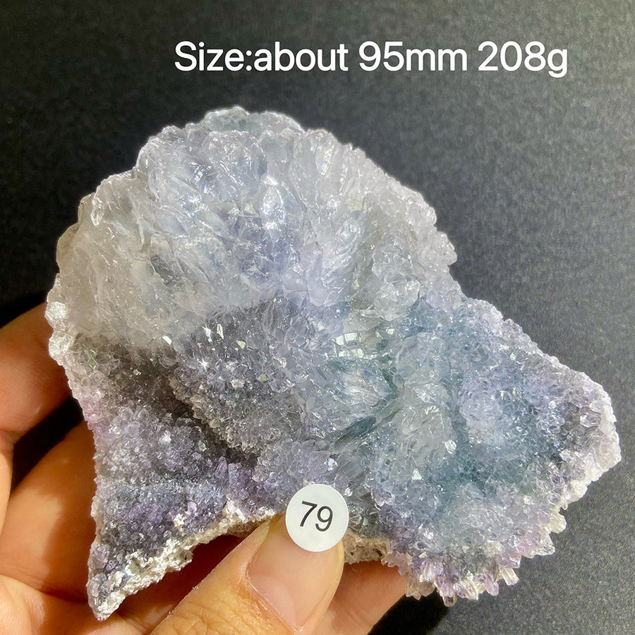 Natural Colored Intention Crystal Raw Stone Slice