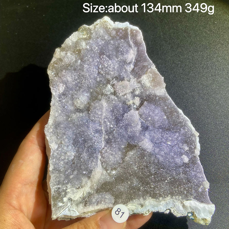 Natural Colored Intention Crystal Raw Stone Slice