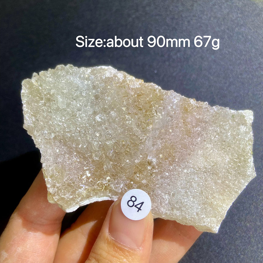 Natural Colored Intention Crystal Raw Stone Slice