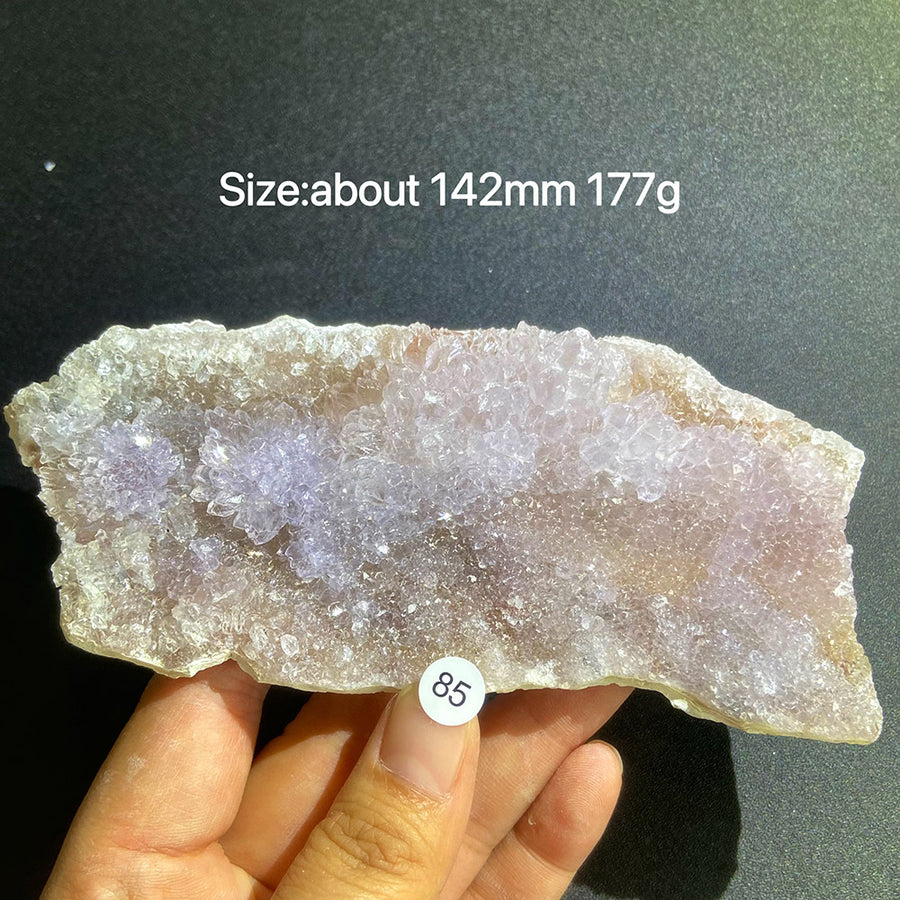 Natural Colored Intention Crystal Raw Stone Slice