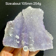 Natural Colored Intention Crystal Raw Stone Slice