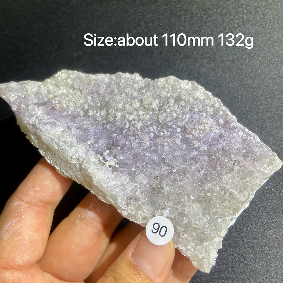 Natural Colored Intention Crystal Raw Stone Slice