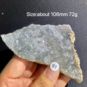 Natural Colored Intention Crystal Raw Stone Slice