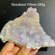 Natural Colored Intention Crystal Raw Stone Slice