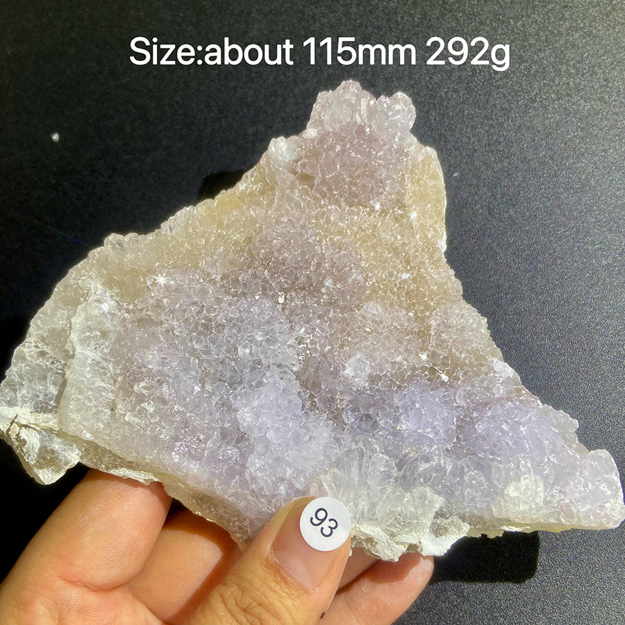 Natural Colored Intention Crystal Raw Stone Slice