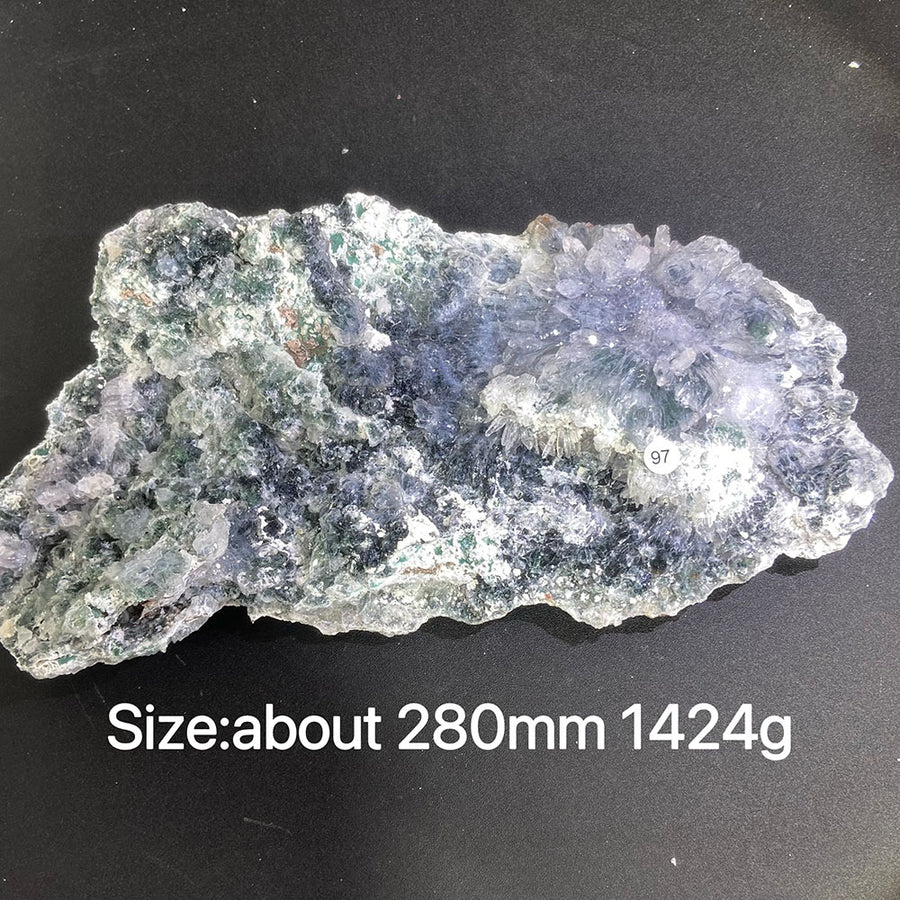 Natural Colored Intention Crystal Raw Stone Slice
