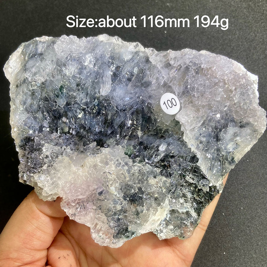 Natural Colored Intention Crystal Raw Stone Slice