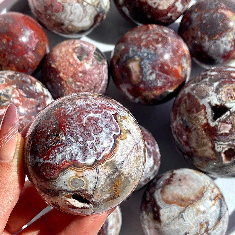 Natural Mexico Agate Sphere