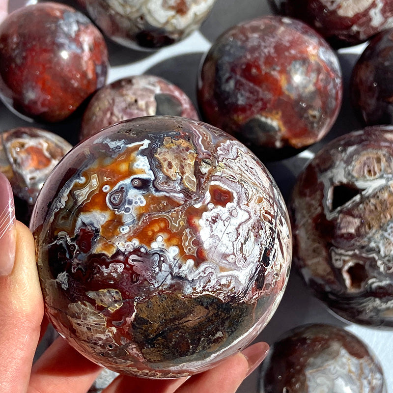Natural Mexico Agate Sphere