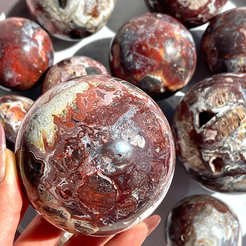 Natural Mexico Agate Sphere