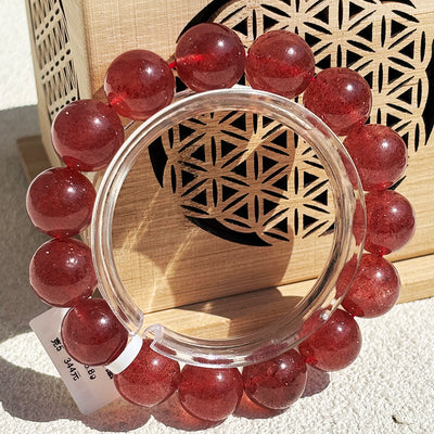 High Quality Strawberry Quartz Crystal Bracelet