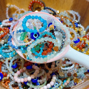 Crystal Beads Rings Confetti [ELASTIC STRING]