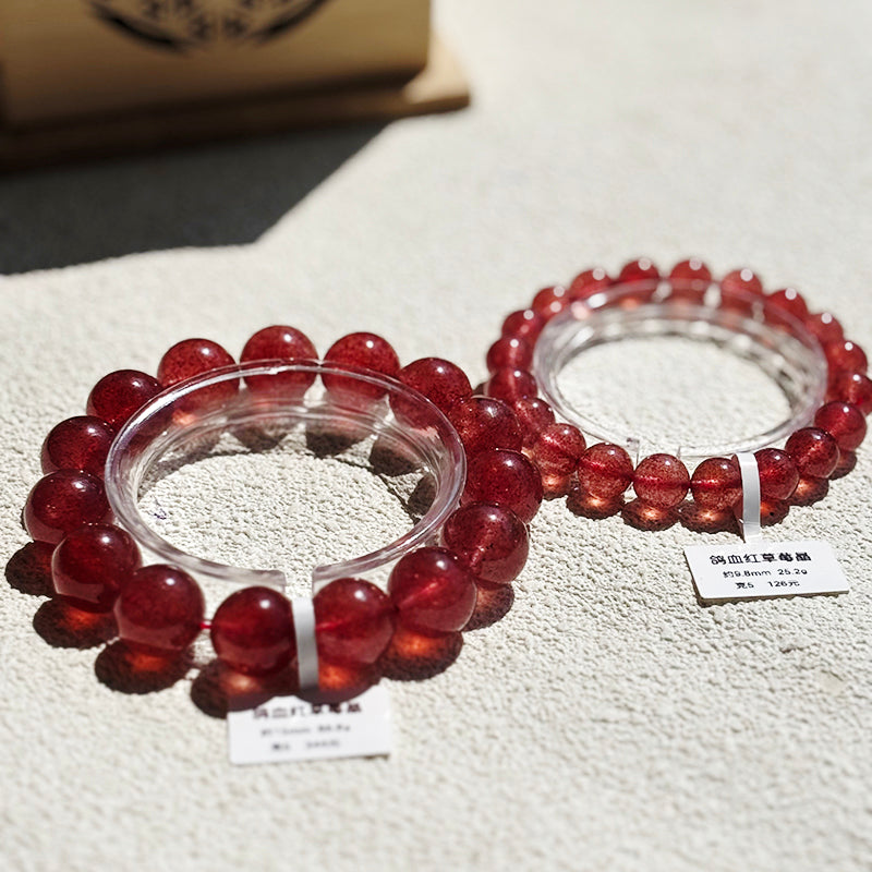 High Quality Strawberry Quartz Crystal Bracelet