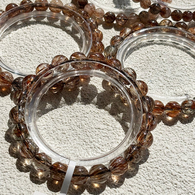 Black Golden Super 7 Bracelet Fine Crystals Bangle