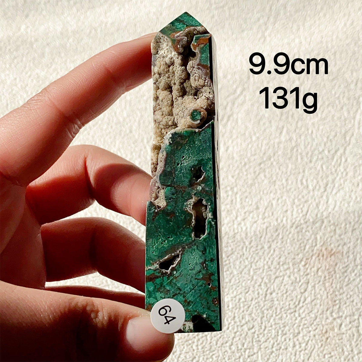 Natural Chrysocolla Crystal Tower
