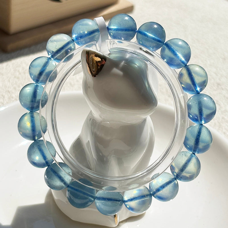 High Quality Aquamarine Bracelet Blue Crystal Bangle