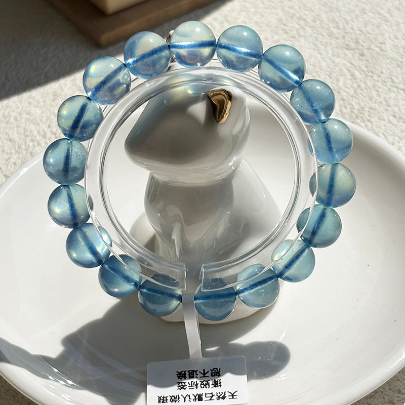 High Quality Aquamarine Bracelet Blue Crystal Bangle