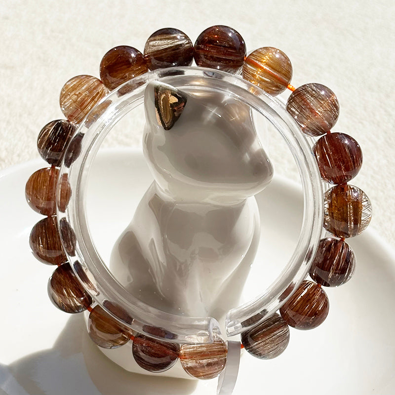 Rutilated Quartz Bracelet High Quality Fine Jewelry Bangle