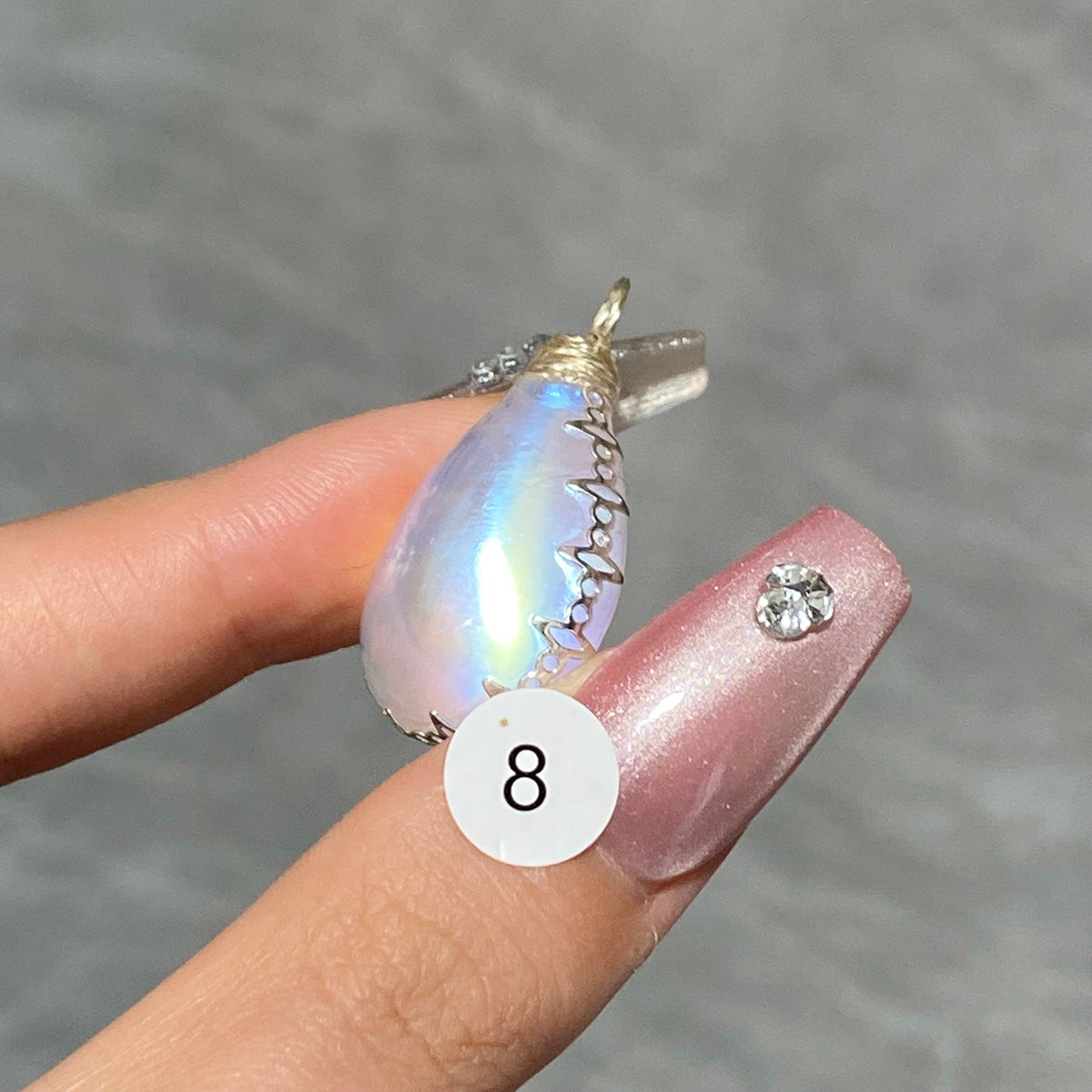 DIY  High Quality Blue Moonstone Crystal Pendant