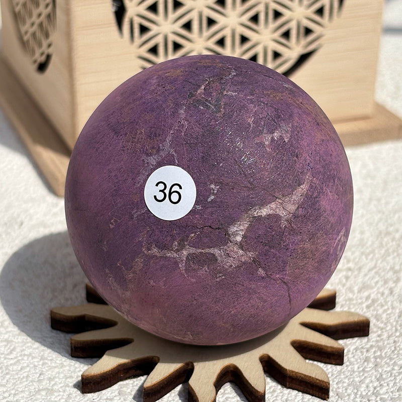 Natural Purpurite Crystal Sphere