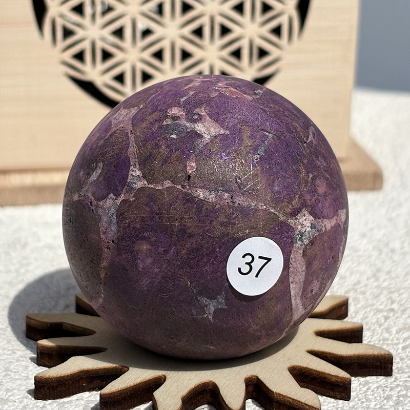 Natural Purpurite Crystal Sphere