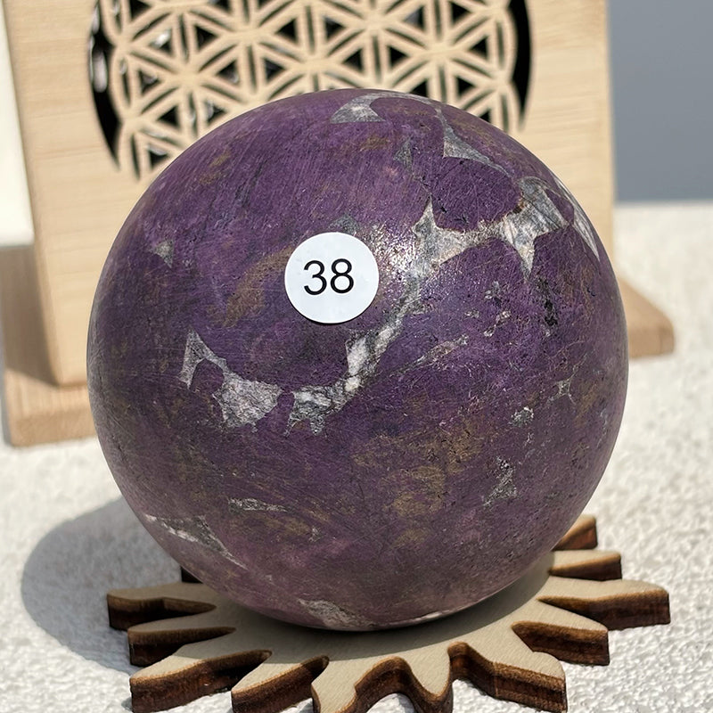 Natural Purpurite Crystal Sphere