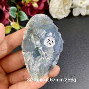 Natural Blue Celestite Geode Specimens - Heart / Drop / Egg Shapes
