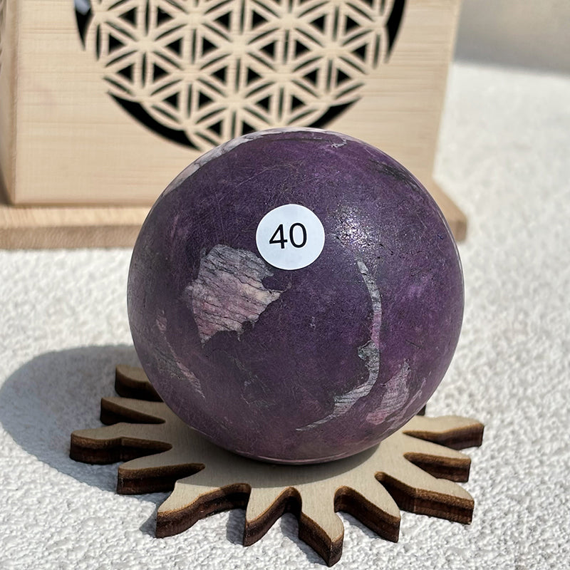 Natural Purpurite Crystal Sphere
