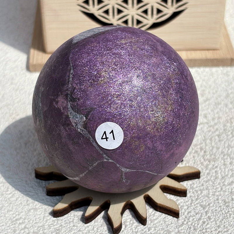 Natural Purpurite Crystal Sphere