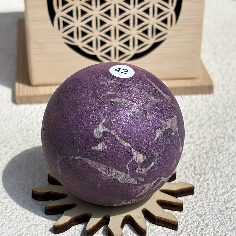 Natural Purpurite Crystal Sphere