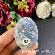 Natural Blue Celestite Geode Specimens - Heart / Drop / Egg Shapes