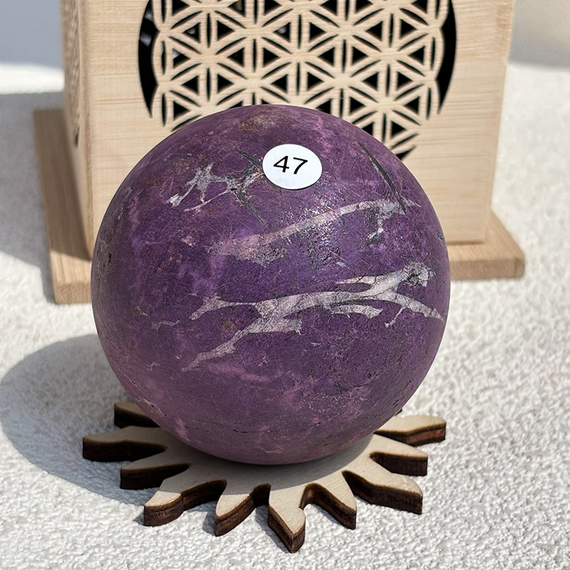 Natural Purpurite Crystal Sphere