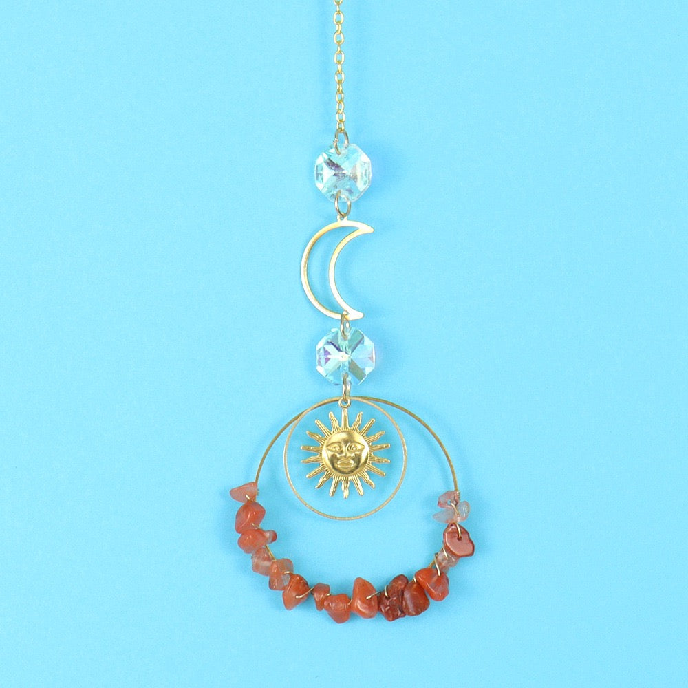 Different Material Crystal Chip Sun Catcher
