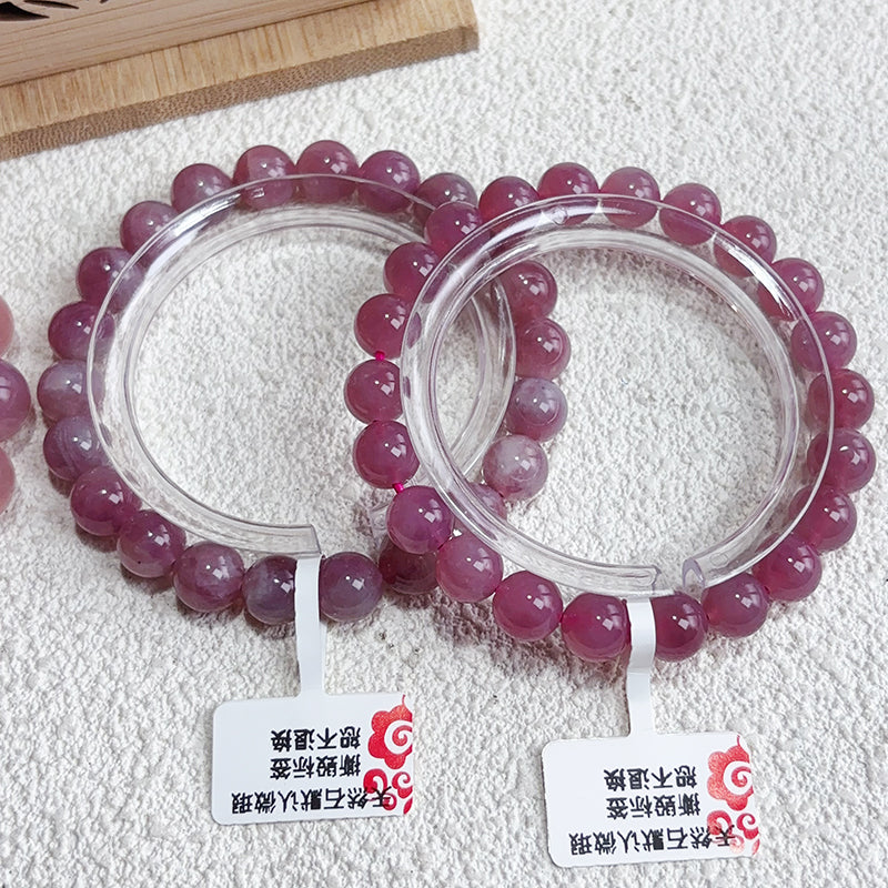 Dark Rose Quartz Star Flash Bracelet