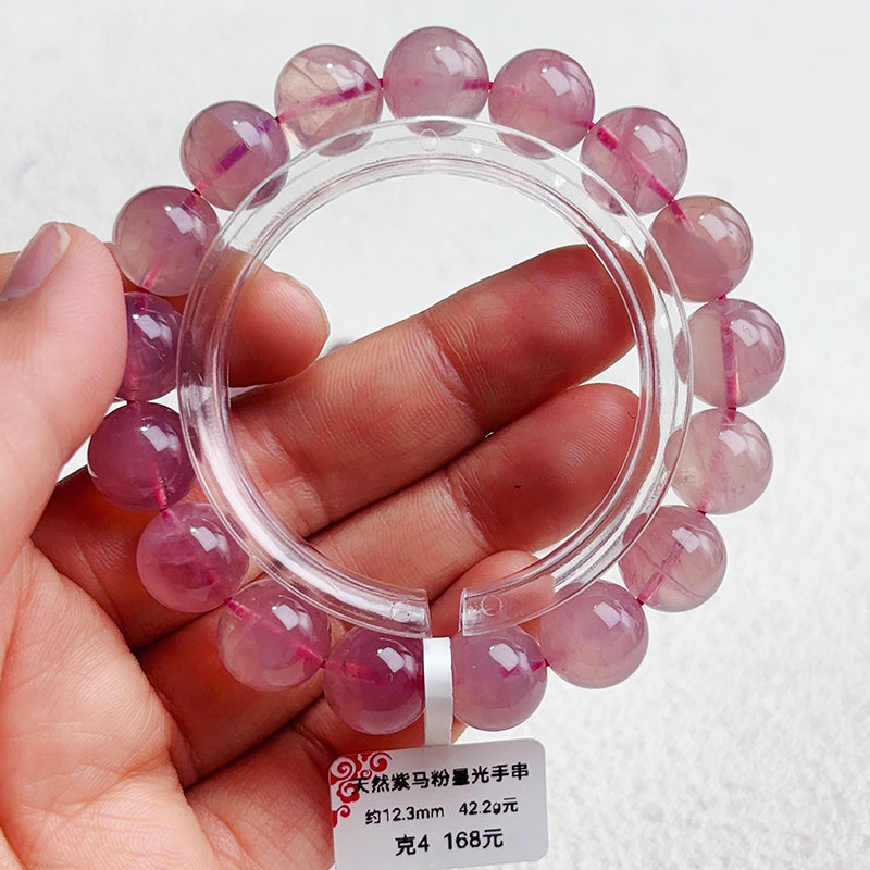 Dark Rose Quartz Star Flash Bracelet