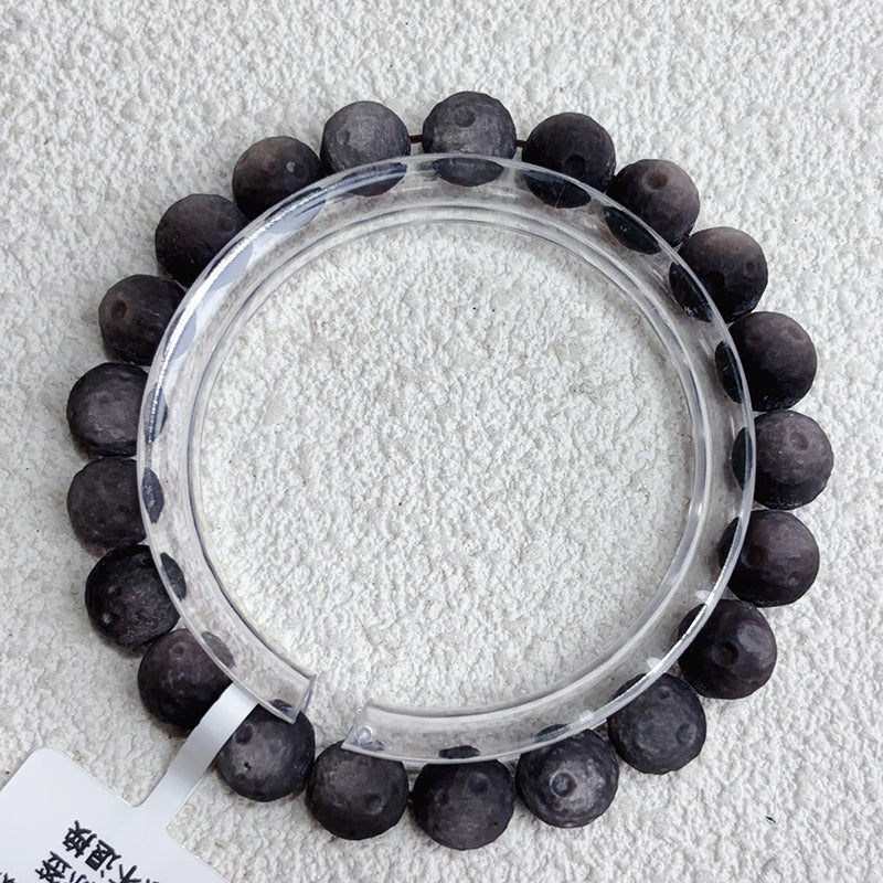 Silver Obsidian Moon Bracelet